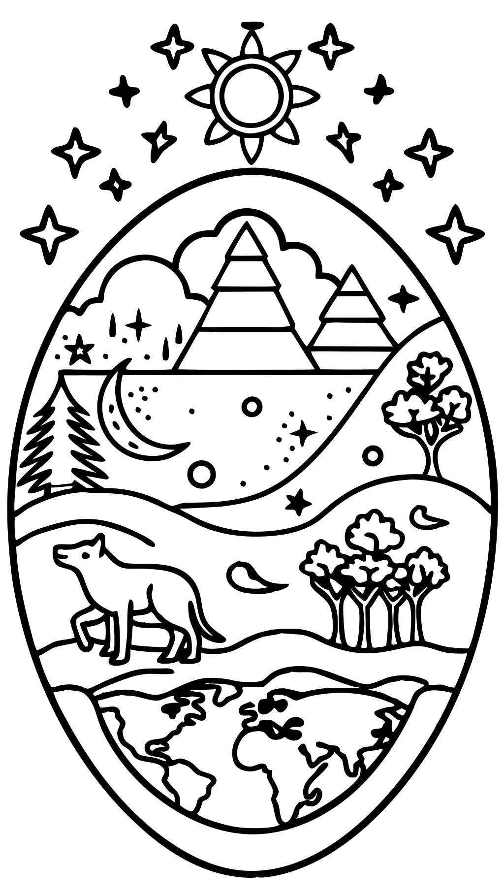 earth coloring pages